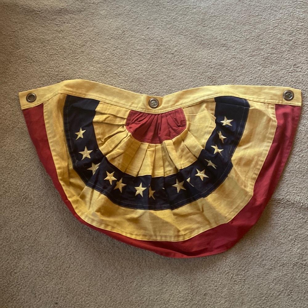 Patriotic Fan Flag with Stars